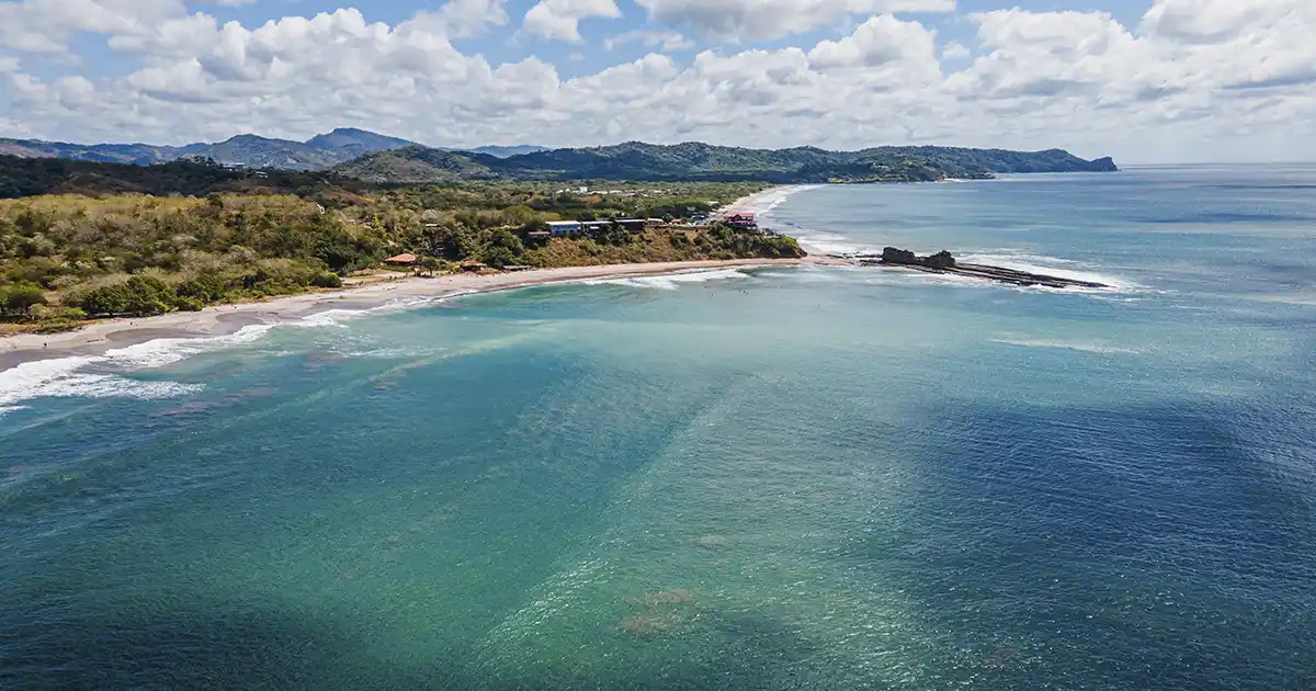 Popoyo Nicaragua Pacific surf break on the Emerald Coast, one of the best surf destinations for digital nomads